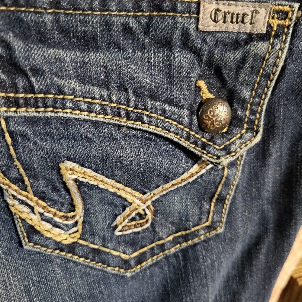 CRUEL DENIM DARBY STRAIGHT LEG JEANS Y2K WOMANS SZ 9 - Picture 4 of 11